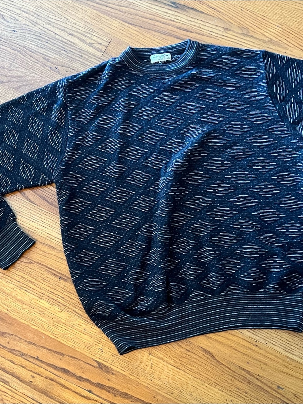 Men's Patterned Crewneck Sweater